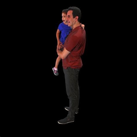 No49 Father And Daughter 3d Model Cgtrader