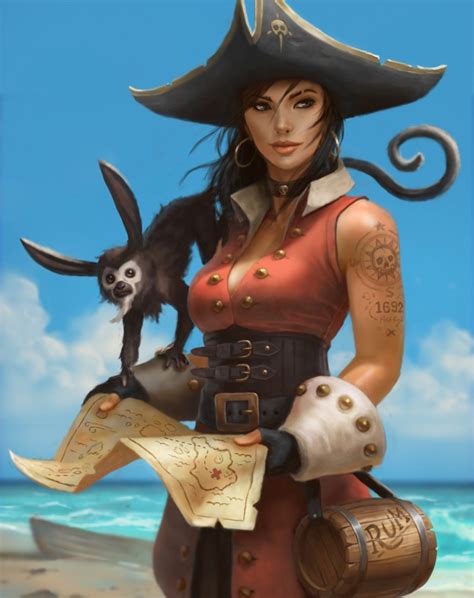 Chicas Fantasia Pirate Woman Character Art Pirate Art