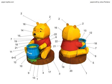 Winnie The Pooh Paper Craft Paper Doll Template Winnie The Pooh