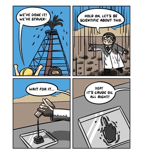 Crude Oil Paintraincomic Oil Pun Comics Funny Comics