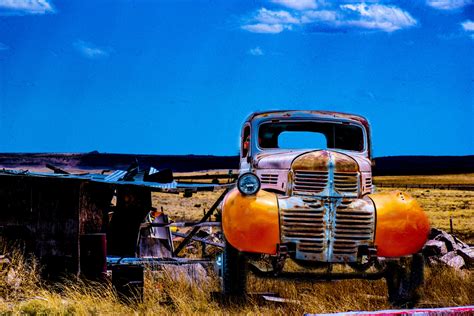 Vintage Truck In A Field Free Stock Photo Public Domain Pictures