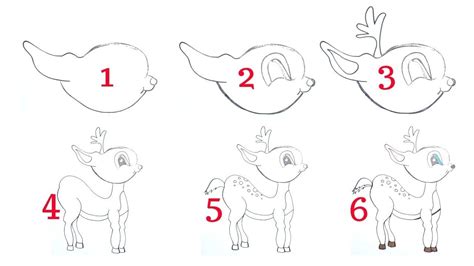 How To Draw A Deer Easy Step By Step Aesthetic Drawing