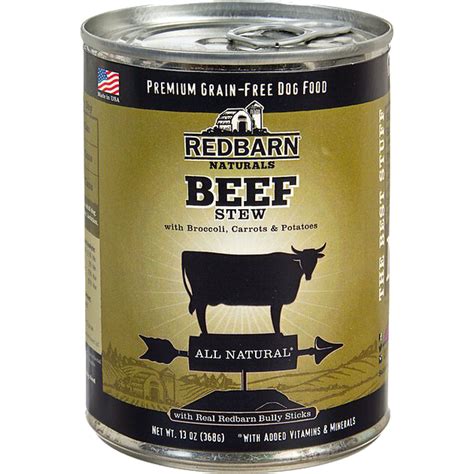 Save $2 on delicious high protein dry dog food with real meat. Redbarn Naturals Beef Stew Grain-Free Canned Dog Food vs ...