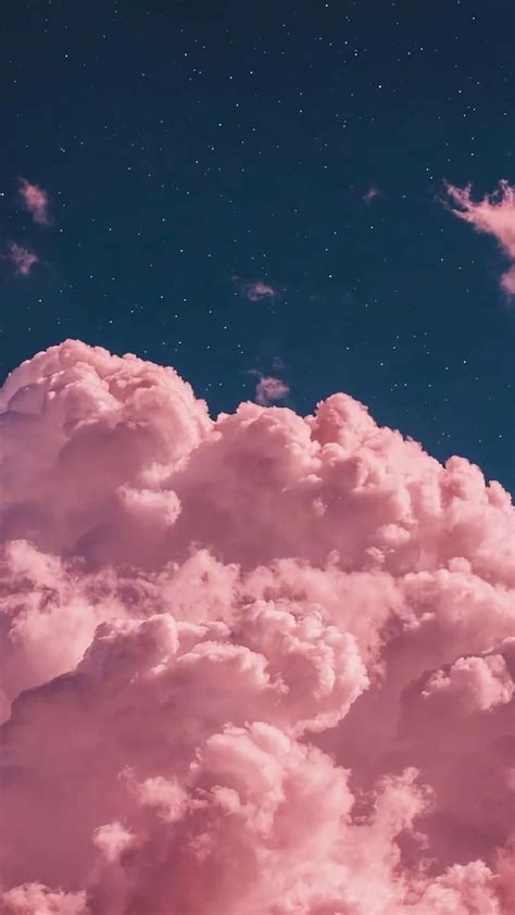 Wallpaper Glitter Iphone Wallpaper Aesthetic Pink Clouds Download
