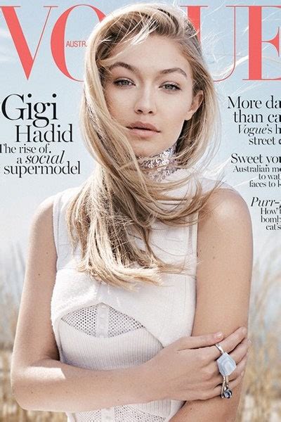 Stars Gigi Hadid Auf Dem Cover Der Vogue Australia Vogue Germany