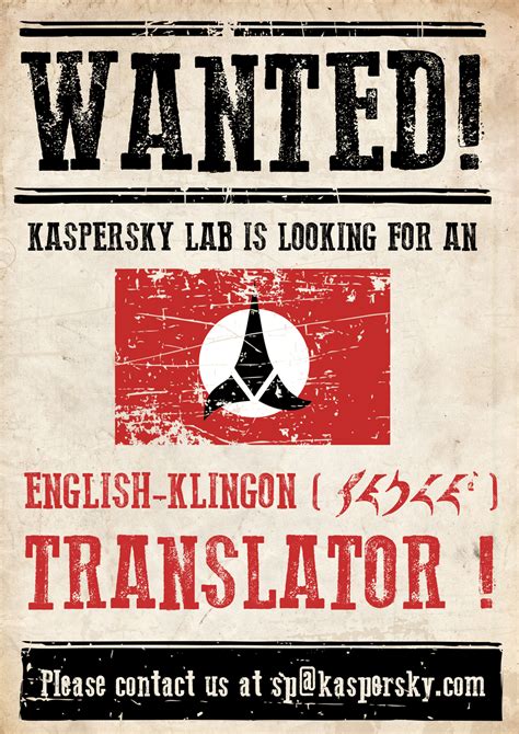 Klingon Translator Wanted Kaspersky Official Blog