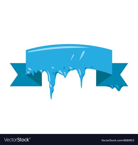 frozen snow winter banner royalty free vector image