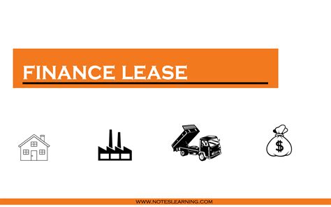 Finance Lease Introduction And Features Notes Learning