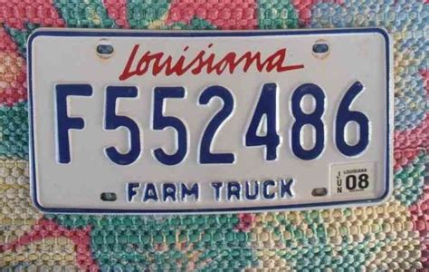 Rare Louisiana Forest Truck License Plate
