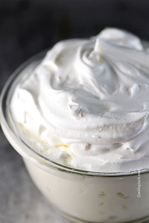 This whipped cream is not suitable for my 2 ingredients no machine ice cream recipe. Perfect Whipped Cream Recipe - Add a Pinch