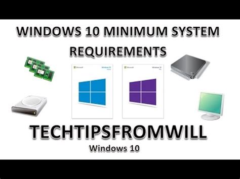 The problem is, those criteria don't always seem to be enough, or are easily misinterpreted. Windows 10 Minimum System Requirements - YouTube