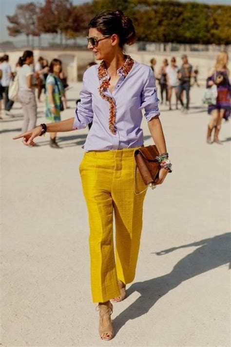 Viviana Volpicella Fashion Style Yellow Pants