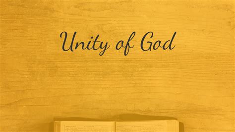 Unity Of God Logos Sermons