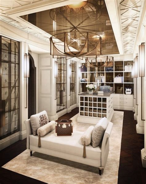 The master closet is an amazingly functional and equally beautiful space as well! Luxurious Closets - Transitional - closet