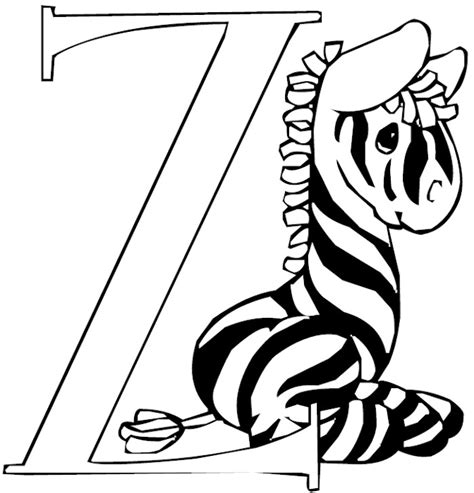 Letter Z Coloring Page