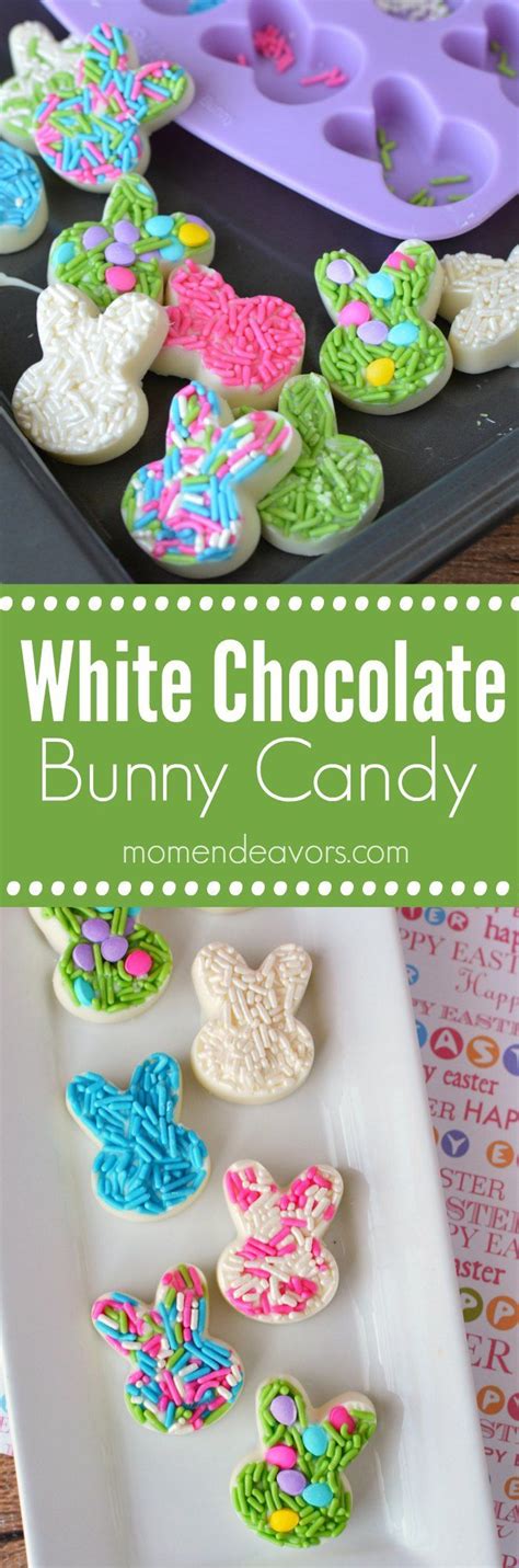 Easy White Chocolate Easter Bunny Candy Mom Endeavors Easy Easter