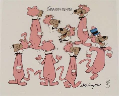 Original Production Cel Of Snagglepuss From Hanna Barbera 1960s