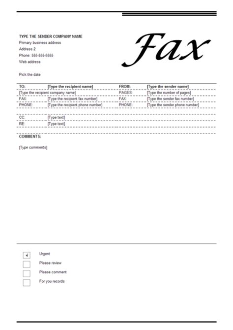 Fax Cover Sheet Examples And Templates