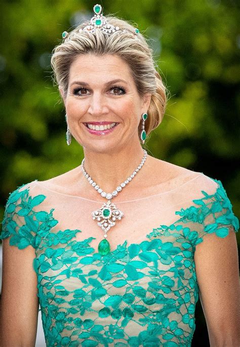 Netherlands Queen Máxima Is Dripping In Diamonds And Emeralds For