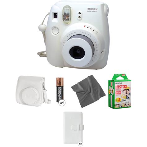 Fujifilm Instax Mini 8 Instant Film Camera Pro Kit White Bandh