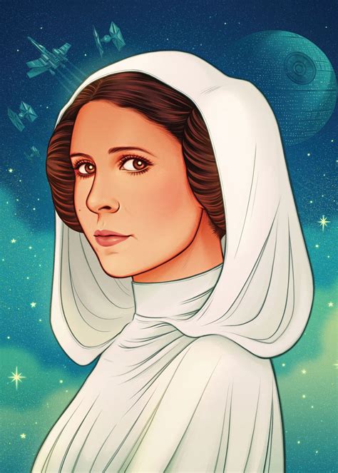 Senator Leia Organa Poster Picture Metal Print Paint By Star Wars