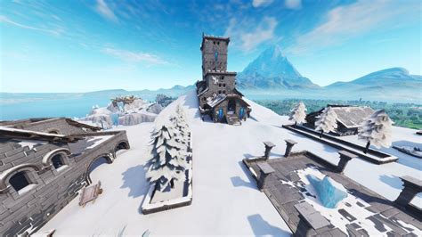 Polar Peak Has Melted To Show More Of The Ice Kings Castle Fortnite