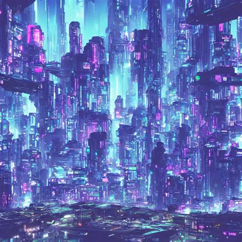 A Cyberpunk City Spaceships Vaporwave Synthwave Stable Diffusion