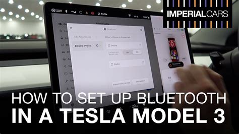 How To Set Up Bluetooth In A Tesla Model 3 Youtube