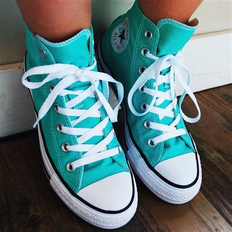 These Vibrant Converse Hi Tops In Pure Teal Are One Of Our Most Popular