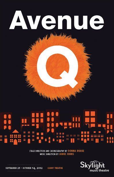 Avenue Q Poster Broadway Musicals Posters Music Theater Theatre Poster
