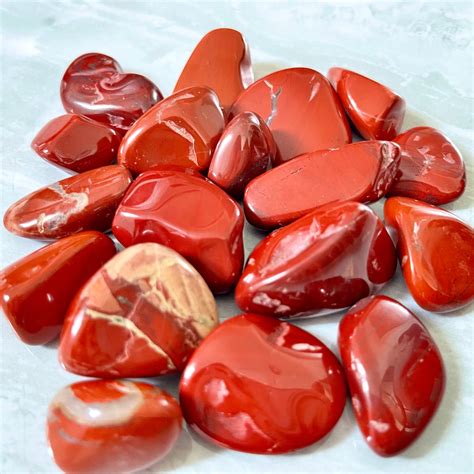 Tumble Red Jasper Crystal Healing Red Jasper Tumbled Stone Etsy