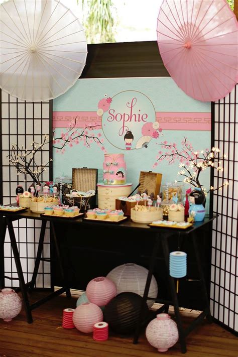 Japanese Themed Party Decorations Karas Party Ideas Japanese Themed