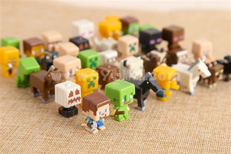 Wholesale 72pcs Set Minecraft Action Figure Toys Mc Pvc Block Mini