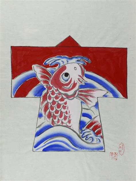 Kites Of Japan A Vanishing Art Original Kite Painting By Tatsusabro