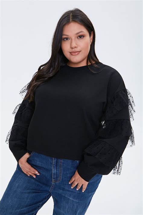 Plus Size Tiered Ruffle Top