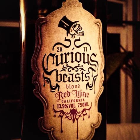 Curious Beasts Blood Red Wine 2014 • Goth Wines