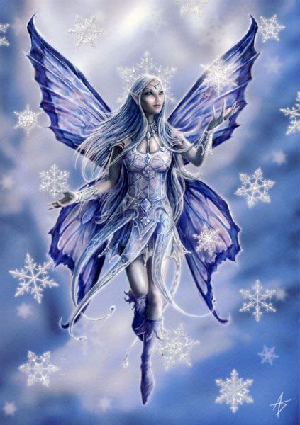 Snowflake Fairy Yule Card Fairy Artwork Fairy Art Beautiful Fairies