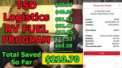 You get great flexibility with a gas card tied to your bank account. TSD LOGISTICS FUEL PROGRAM and EFS FUEL CARD for RVers | Big Savings! | Full Time RV Living S:3 ...