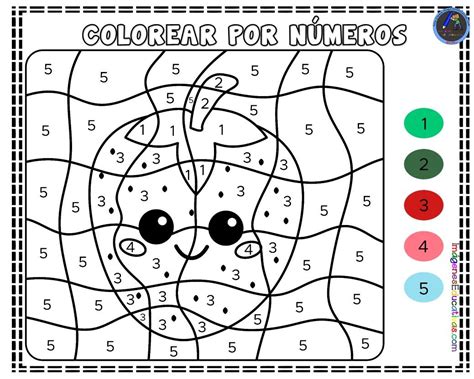 dibujos para colorear Colorear por números Numero para colorear Dibujos con numeros