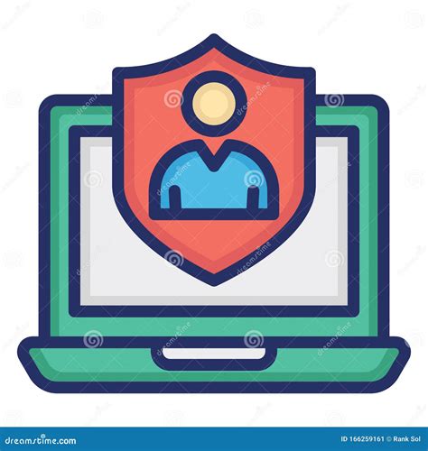 Account Security Isolated Vector Icon Which Can Easily Modify Or Edit