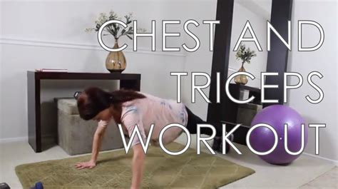 Home Chest And Triceps Workout For Women Christina Carlyle Youtube