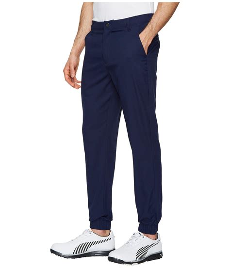 Puma Synthetic Golf Joggers Quarry Mens Casual Pants In Blue For Men