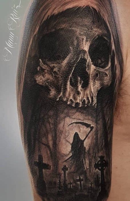 40 Grim Reaper Tattoo Designs And Meaning Grim Reaper Tattoo Reaper