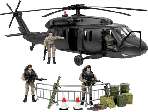 Hot Alloy Diecast Black Hawk Armed Helicopter Fighter Model With Sound