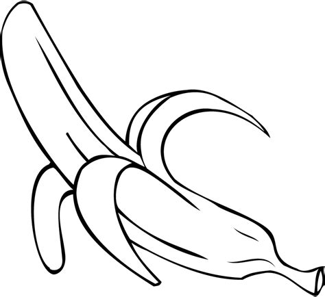 Banana Coloring Pages For Kids Coloring Home