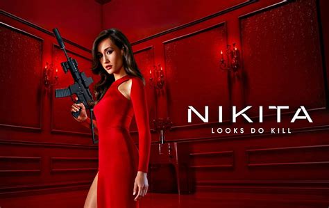 Nikita 20102013 Red Dress Woman Nikita Maggie Q Tv Series Gun