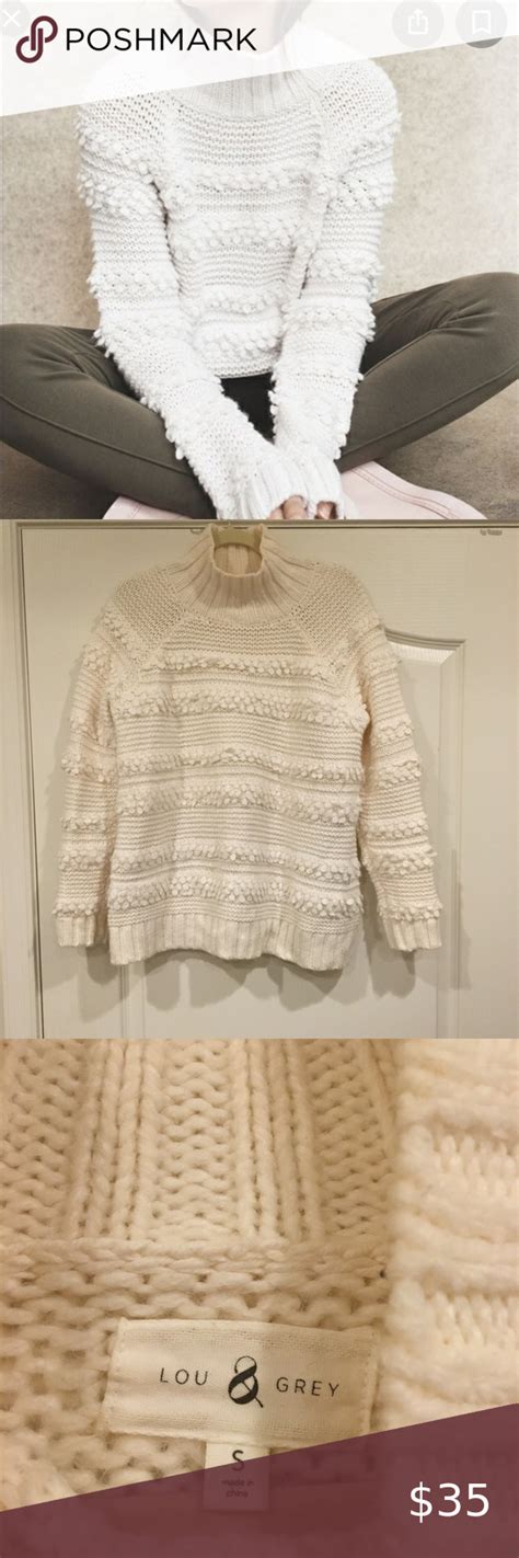 Lou And Grey Snowbird Pom Pom Turtleneck Sweater Sweaters For Women