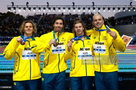 Bronze Medallists Isaac Cooper Grayson Bell Matthew Temple And Kyle News Photo Getty Images