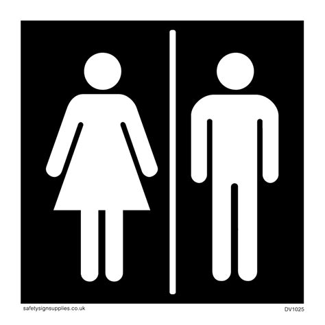 Male And Female Toilet Symbols Toilet Door Sign From Safety Sign Supplies
