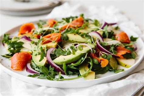Maybe you would like to learn more about one of these? Smoked Salmon, Avocado and Arugula Salad | Downshiftology